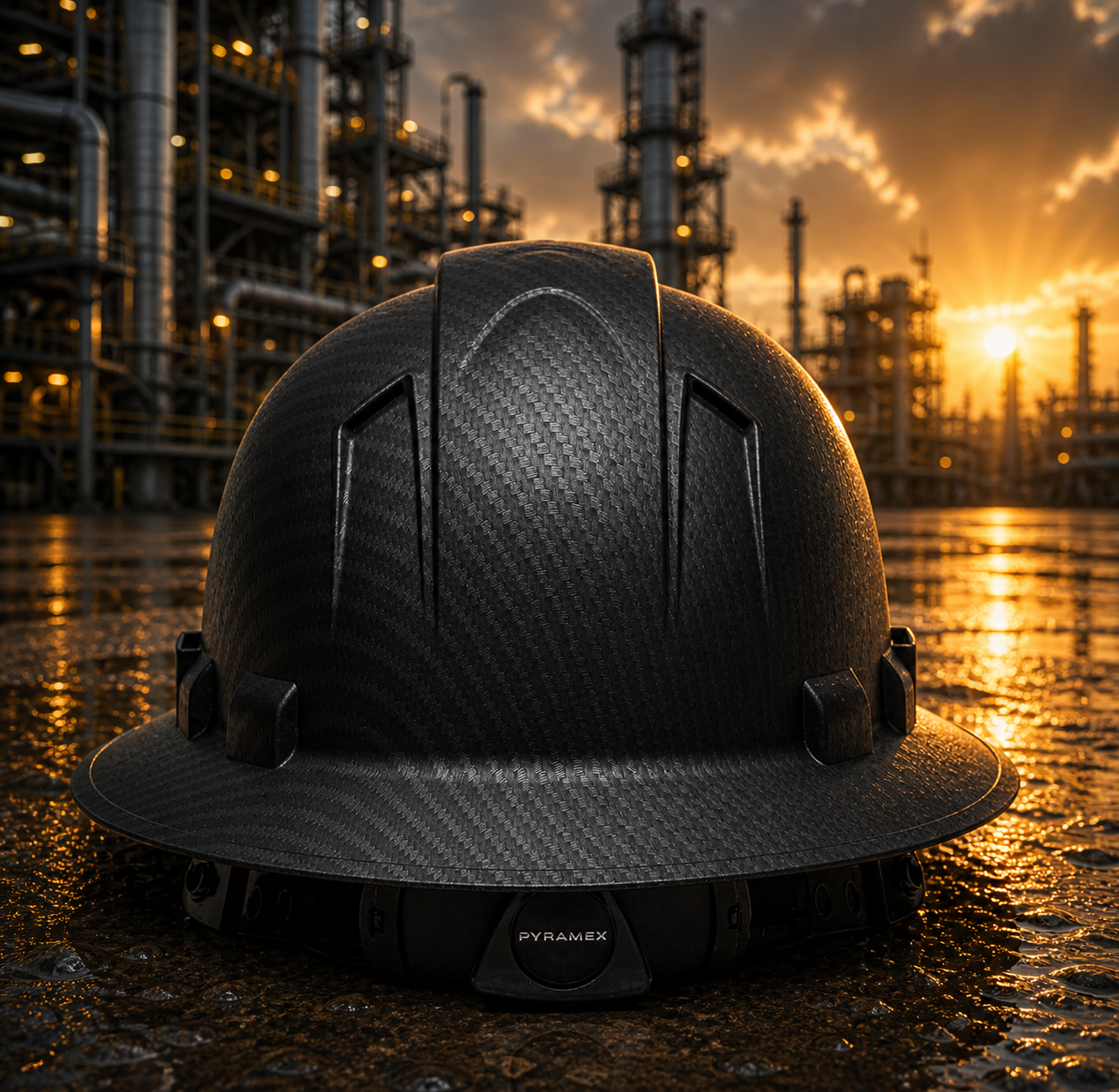 Black Graphite Hard Hat